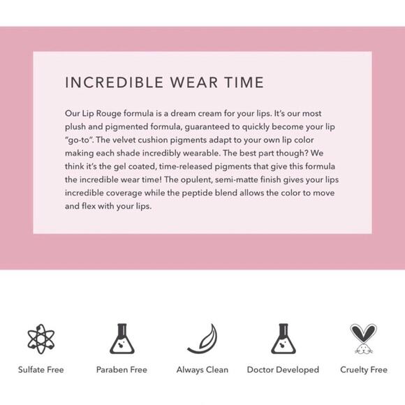 Doll 10 NWOB Hydrating Long Lasting Anti-aging Charmed Lip Rouge Lipstick - Picture 12 of 14